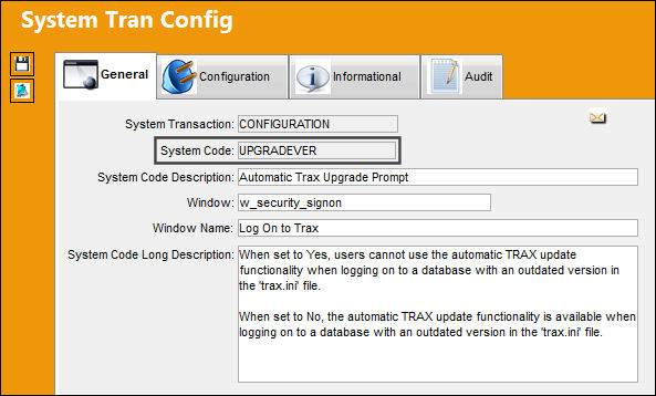 UPGRADEVER_Configuration