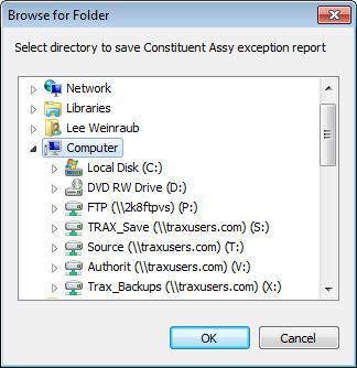Browse for Folder