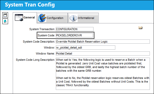 PICKSELORDEROVR_Configuration
