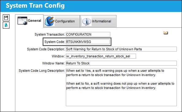RTSUNKINVMSG_Configuration