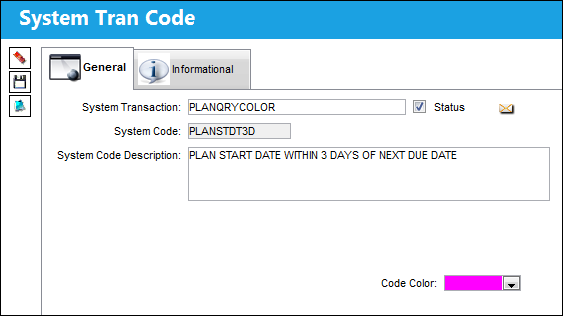 Planning Transaction Condition 1