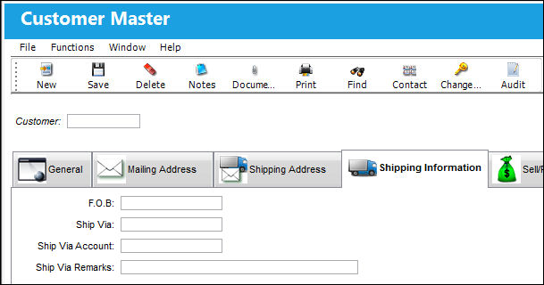 12_CustomerMaster_ShippingInformation