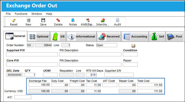 12_XODetail_General(ExchangeFee)