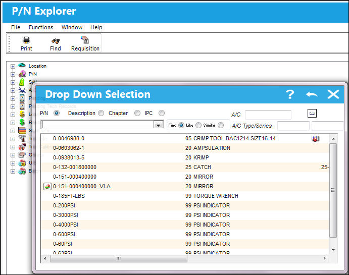 12_PNExplorer_DropDownSelection(PN)