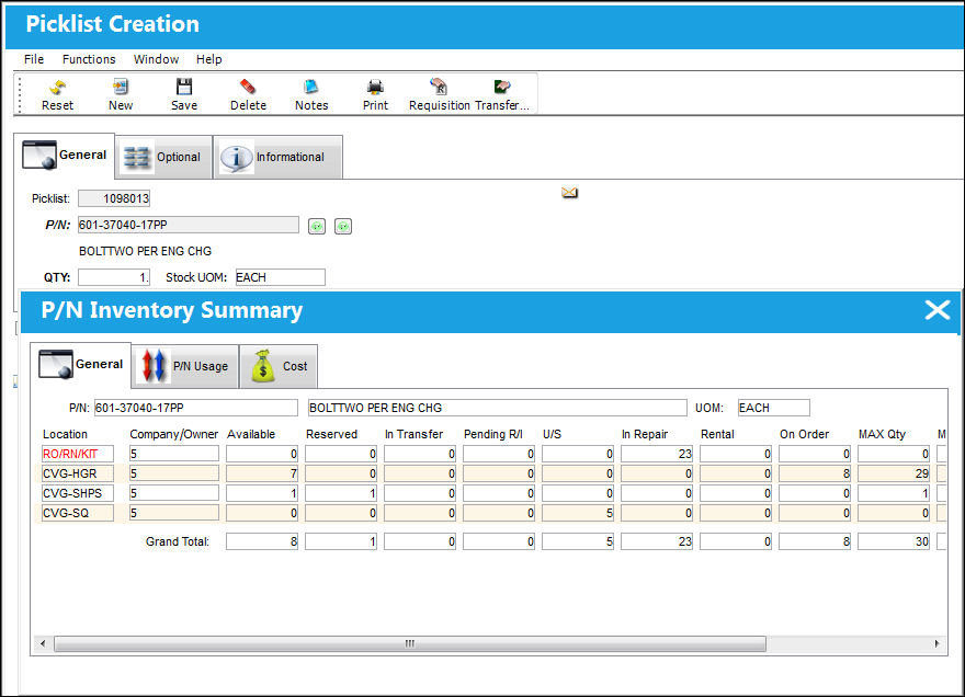 12_PicklistCreation(InventorySummary)