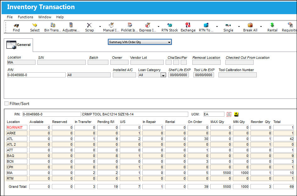 12_InventoryTransaction(SummaryWithOrderQTY)