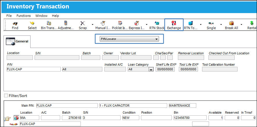 12_InventoryTransaction(IssueSNToXO1)