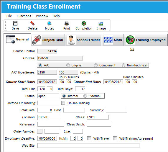 12_TrainingClassEnrollmentDetail_General