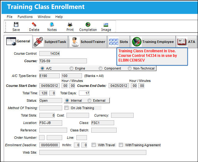 12_TrainingClassEnrollmentDetail_General(InUse)