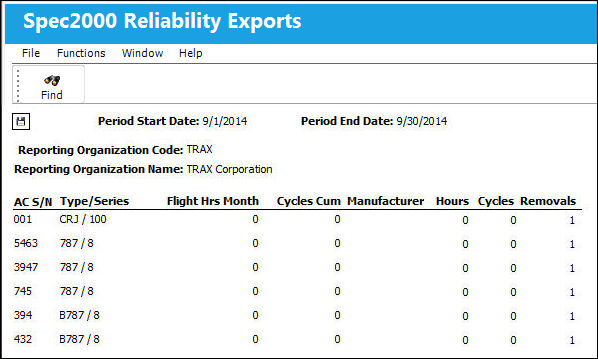 12_Spec2000ReliabilityExport