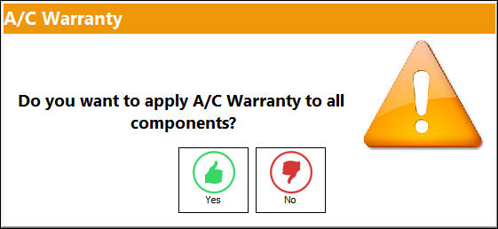 TECH_AC Warranty warning