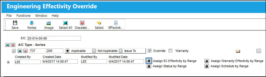 Assign EC Effectivity By Range Button, via AC EC Effectivity(1)
