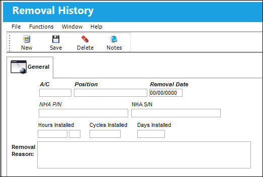 Removal History button, via Order Receiving Detail (1)