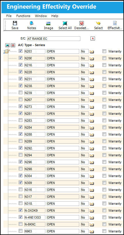 Override Sampling Schedule button, via Engineering Control SChedule Tab (7)
