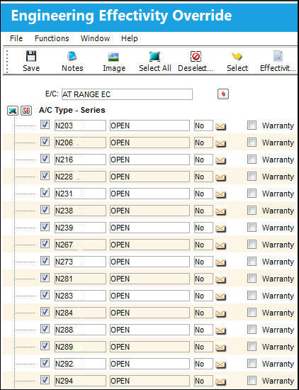 Override Sampling Schedule button, via Engineering Control SChedule Tab (10)