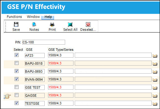 Effectivity Button, via GSE PN Master (2)