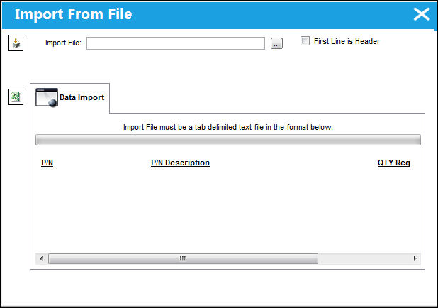 Import Button, via Requisition Detail (2)
