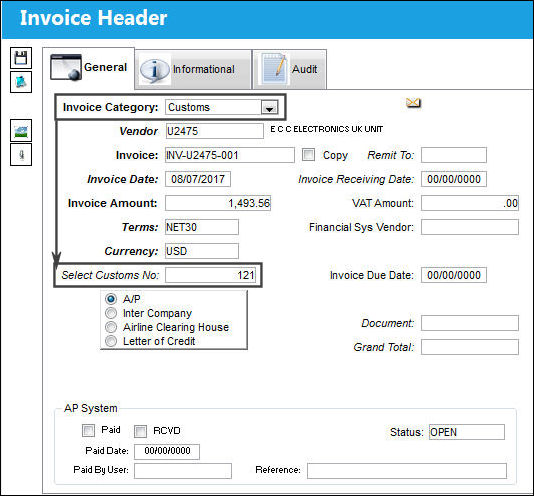 Customs Fees Financial Tracking (2)