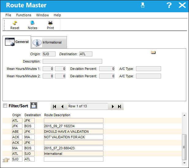 Route Query1 12.5
