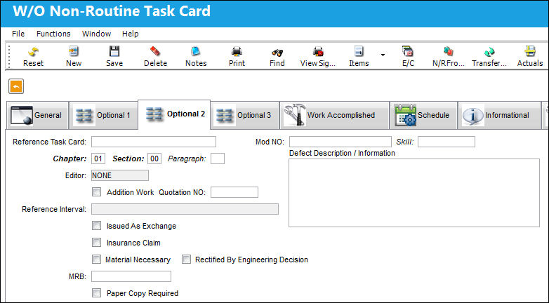 125 - Shop WO Non-Routine Task Card, Optional 2 Tab (1)
