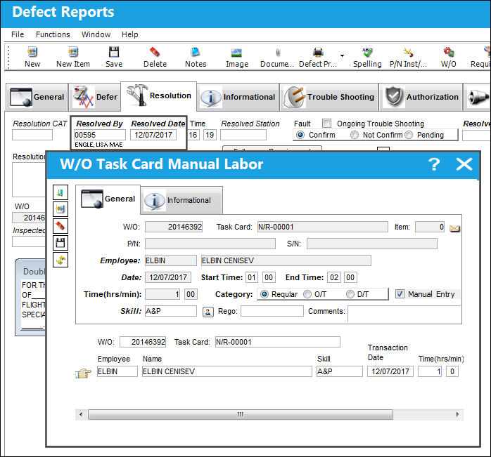 125 - Defect Report Detail, Resolution Tab (2)
