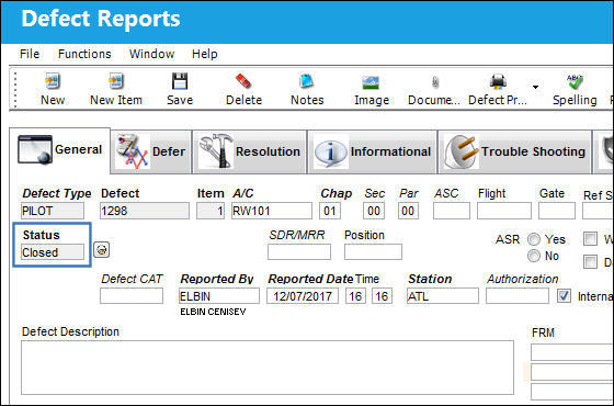 125 - Defect Report Detail, Resolution Tab (3)