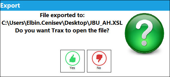 125 - Export Button, via TraxDoc Document Detail, TraxDoc Explorer Tab (3)
