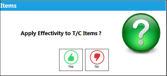 125 Apply Effectivity To All Items Button, via Task Card Effectivity (2)