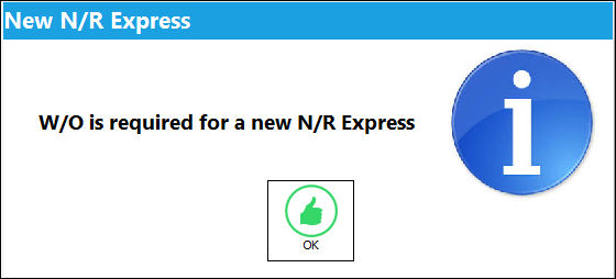 125 New NR Express Button, via WO Task Card and Non-Routine Search (1)