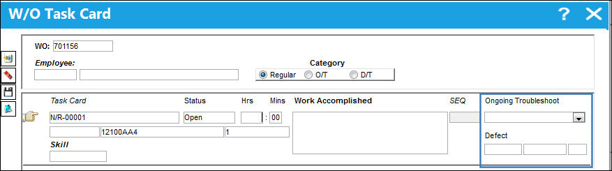 125 Closing a Non-Routine TC, via Shop WO Task Card (Closing Detailed) (2)