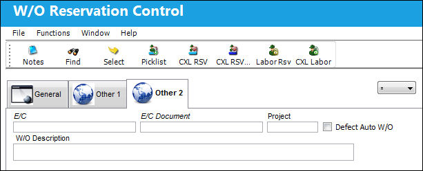 125 Shop WO Reservation Control, Other 2 Tab (1)