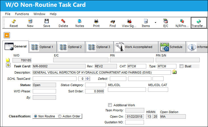 125 Transfer TC Button, via Shop WO Non-Routine Task Card (2)
