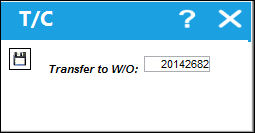 125 Transfer TC Button, via Shop WO Non-Routine Task Card (2-2)