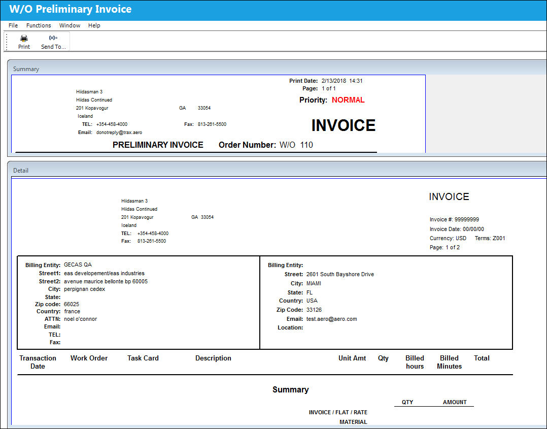 125 Pre-Invoice Button, via Shop WO Actuals (2)