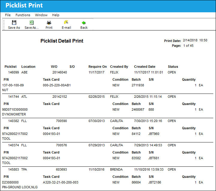 Picklist Button, via Shop WO Non-Routine Task Card (3)