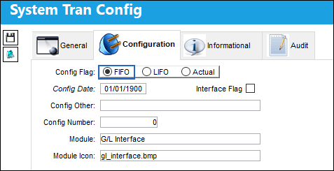 System Tran Config