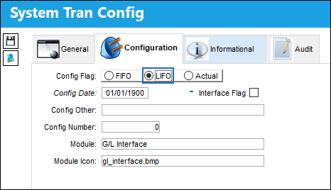 LIFO System Config