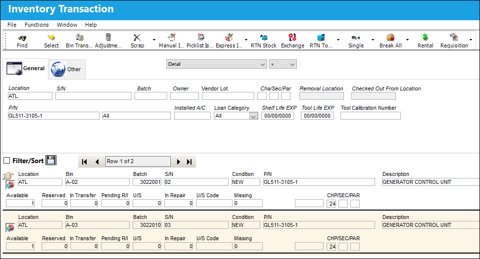 Inventory LIFO