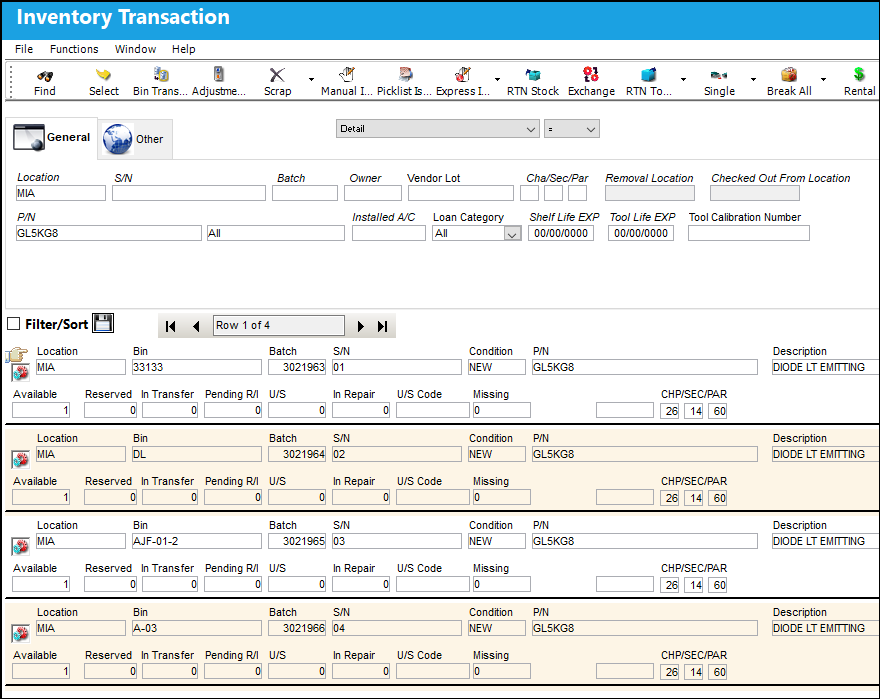 Inventory Transaction
