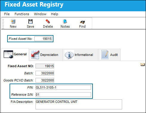 Fixed Asset LIFO