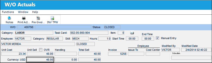 Customer Invoice Contract Re-Post, via Customer Contract Header, General Tab (vs 15_2)