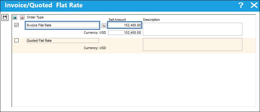 Invoice flat rate via customer contract