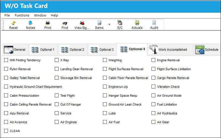 WO Task Card Optional 4 Tab