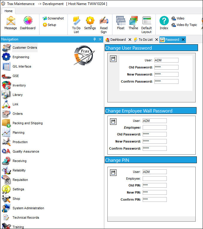 15 User Password Settings, via Settings (1)