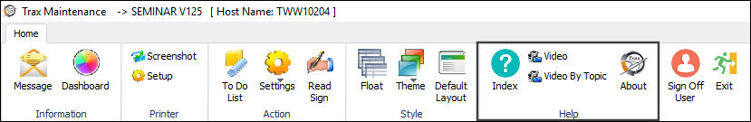 15 Help Tab, via Main Toolbar (1)