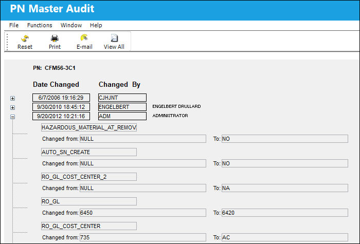 15 Audit Button, via the Standard Buttons (1)