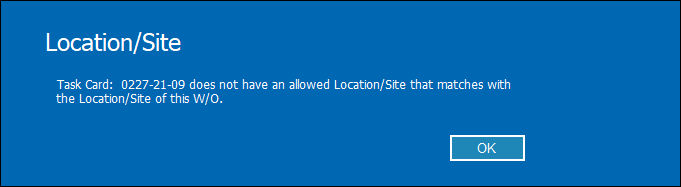 Allowed Locations Error