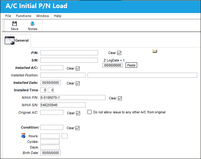 AC Initial Button, via PN NLA Installation and Removal (1)