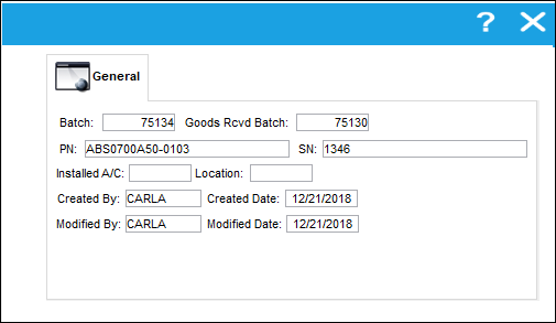 Show Next Higher Part Number Button, via PN NLA Installation and Removal (1)