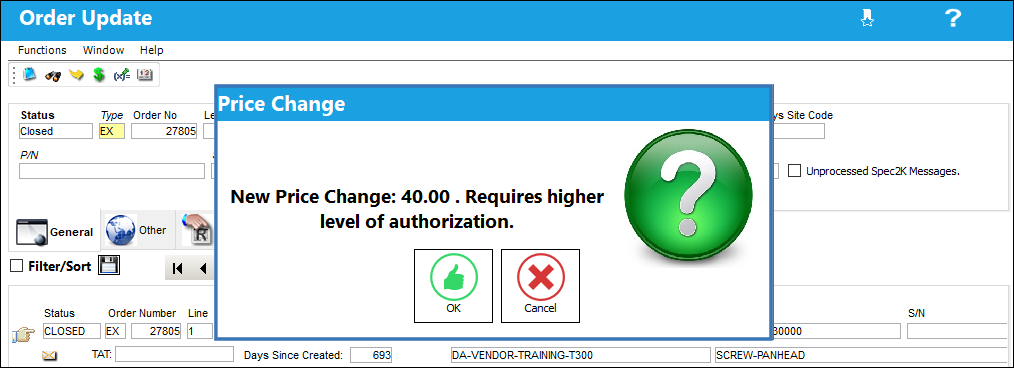 expricechangeauth-4a higher authorization required